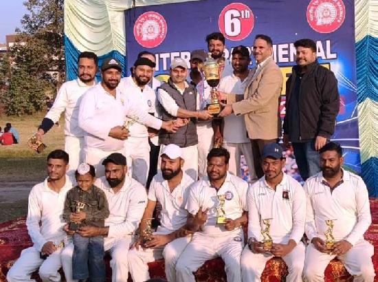 Railway holds Inter-Department Cricket Tournament, Engg Team clinches title