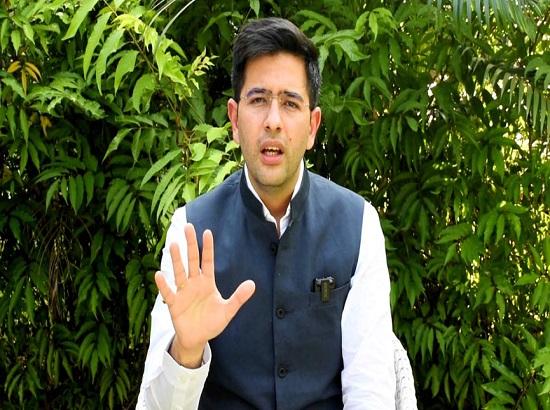 Raghav Chadha writes open letter to Punjab CM on farmers' security, asks Jakhar to avoid l