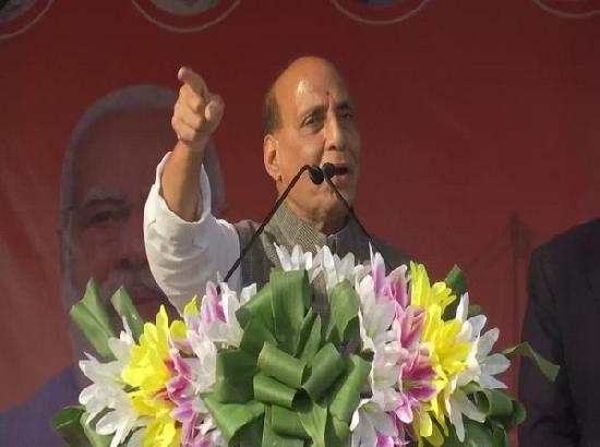 'Majboot PM' ensures that if he promises 100 paise to people, it reaches them: Rajnath Singh