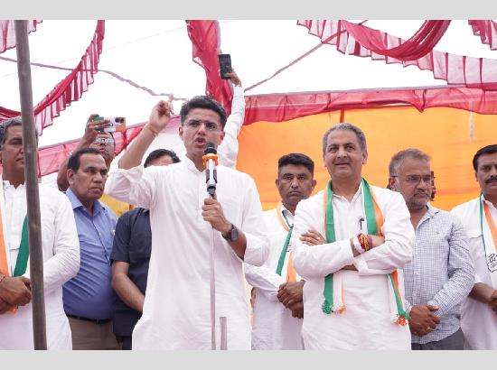 Sachin Pilot urges massive support for Vijay Inder Singla in Shri Anandpur Sahib