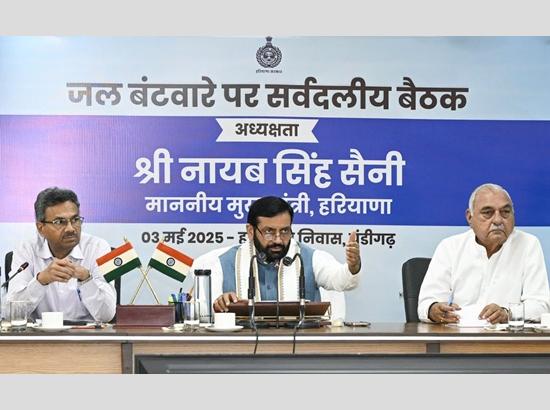 Haryana releases 10-year water data, accuses Punjab of blocking 1.88 MAF and using 2.48 MAF extra 