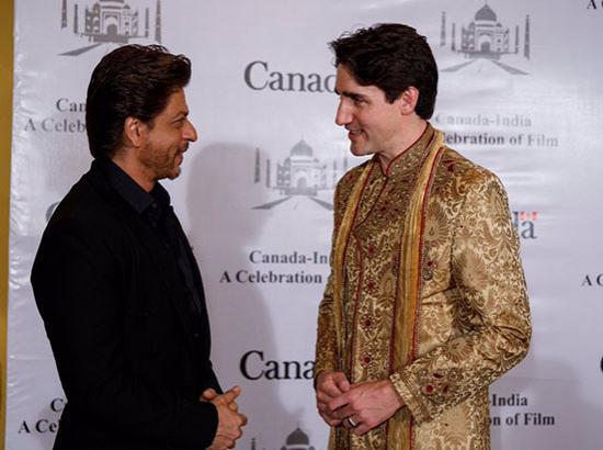 Justin Trudeau meets SRK, Farhan Akhtar