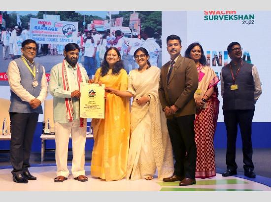 Chandigarh gets top award along with Navi Mumbai  in Indian Swachhata League 
