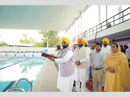 Punjab CM Mann inaugurates Olympic-Standard Swimming Pool in Sangrur