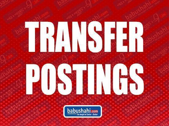 Transfer/ Posting: Punjab : One IAS transferred