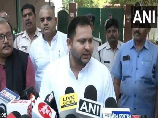 Tejashwi Yadav arrives in Delhi for 