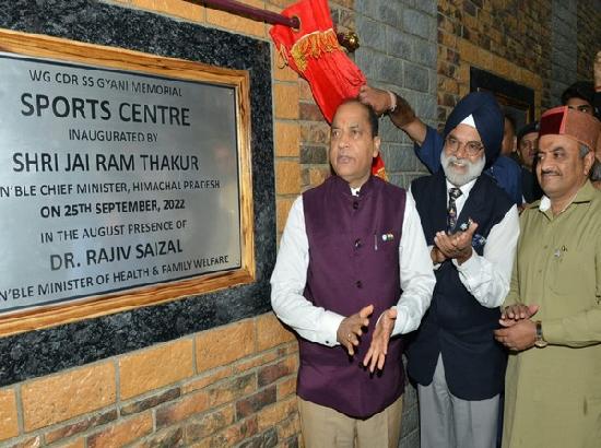 Himachal CM inaugurates Sports Centre in Solan district