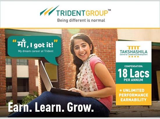 Trident Group launches its flagship “Takshashila Programme” to provide opportunities to youth and woman