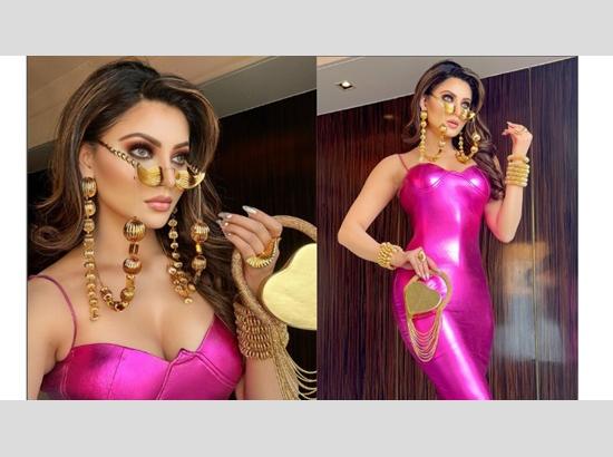 Urvashi Rautela sets fashion goals in stunning latex dress and exquisite unique accessorie