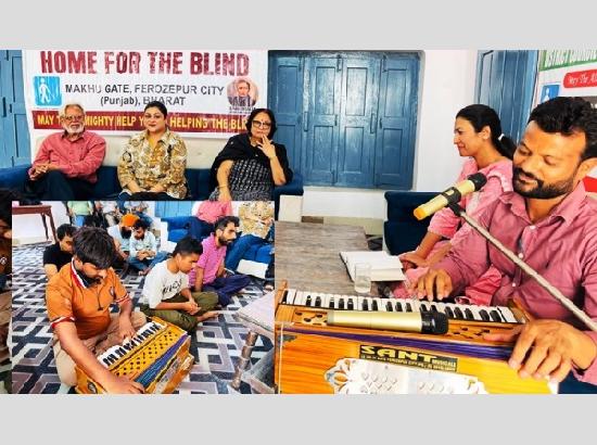 Visually impaired celebrate World Music Day with melodies of joy at Blind Home