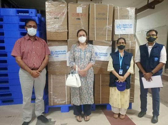 Chandigarh receives 50 oxygen concentrators from WHO