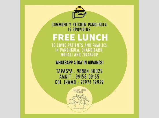 Panchkula’s Samarpan Foundation starts providing free lunch to COVID patients in Zirakpur