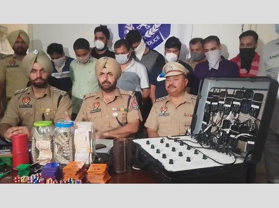 Mohali police busts gambling & betting racket by arresting 9