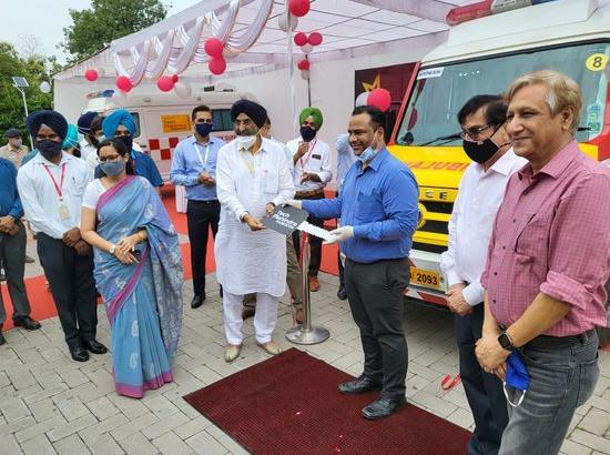 Tech Mahindra Chandigarh donates two ambulances to ‘Tera Hi Tera Mission Hospital’