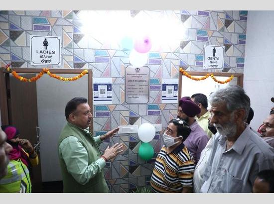 Chandigarh Mayor inaugurates 5 newly renovated public toilets in city