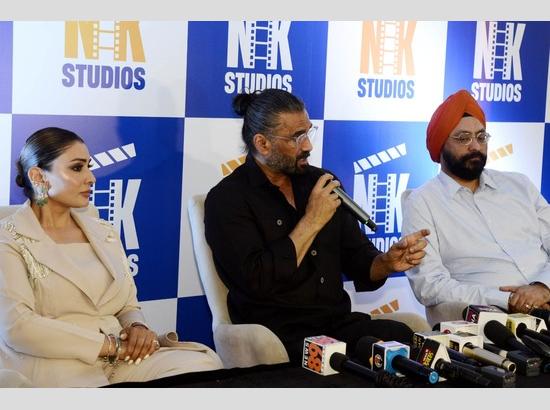 Region’s first state of art shooting studio - NK Studios unveiled by actor Suniel Shetty
