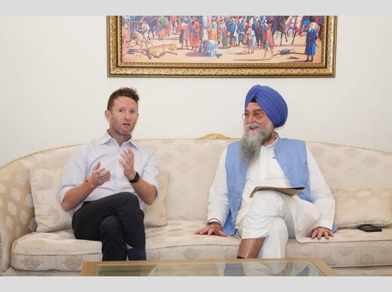 Australian MP Dylan Wight Meets Punjab Vidhan Sabha Speaker Kultar Singh Sandhwan

