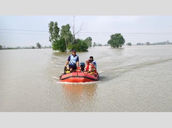 5,290 People Evacuated from Flood-Affected Areas; Multiple Relief Camps Operational Across Punjab
