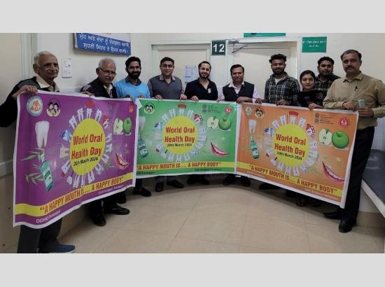 Health Deptt releases Oral Health awareness banner