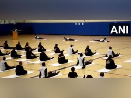 Indian, US troops carry out joint yoga session in Alaska