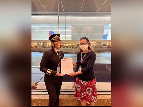 First Indian female pilot gets place in US-based Aviation Museum for record-breaking flight over North Pole