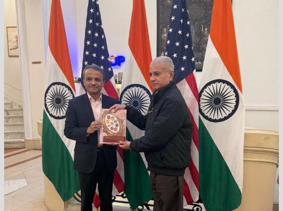 Kerala IAS Officer Dr Raju Narayana Swamy launches new book on geographical indications in New York

