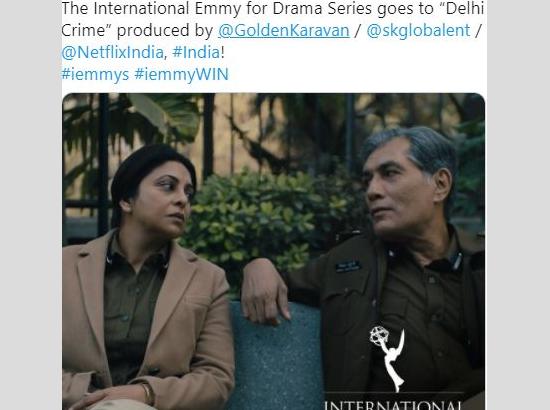 'Delhi Crime' wins International Emmy Award for Best Drama series