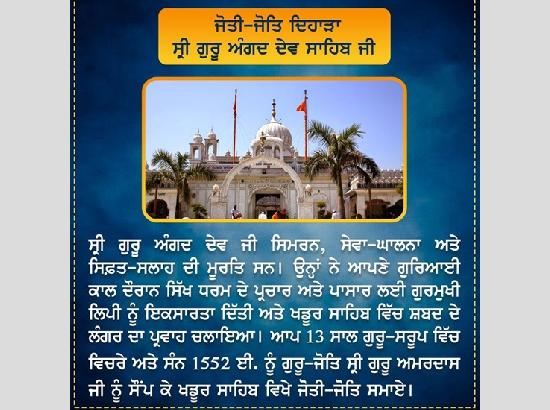 Guru Angad Dev Ji's eternal legacy: Reflecting on Jyoti Jot Diwas at Khadoor Sahib.....by KBS Sidhu 