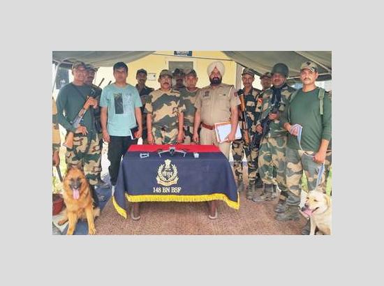 Vigilant BSF troops recover pistol parts, heroin packet, drone in three separate incidents on Punjab border
