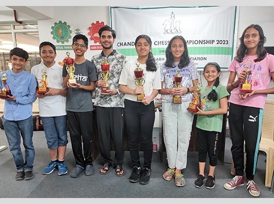 Aryan and Kamya are Chandigarh Chess champs