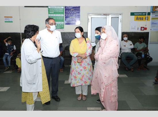 Chandigarh Commission for Protection of Child Rights visits Pediatric Ward of GMCH 32