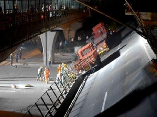 China: At least 19 killed, dozens injured after highway collapses