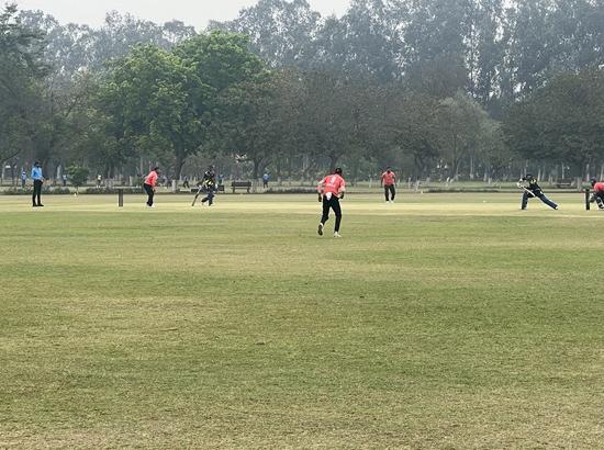 Second day of 67th All India Railway Cricket ( Men) Championship knockout matches at PLW Cricket Stadium