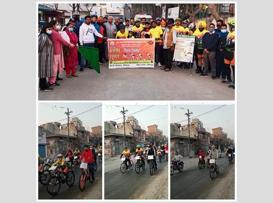 Health Department organizes Cycle Rally to create awareness on Cancer