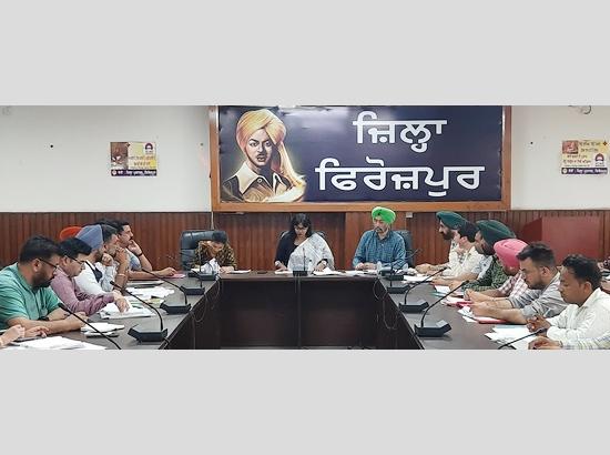 DC Ferozepur holds meeting to review MGNREGA scheme 