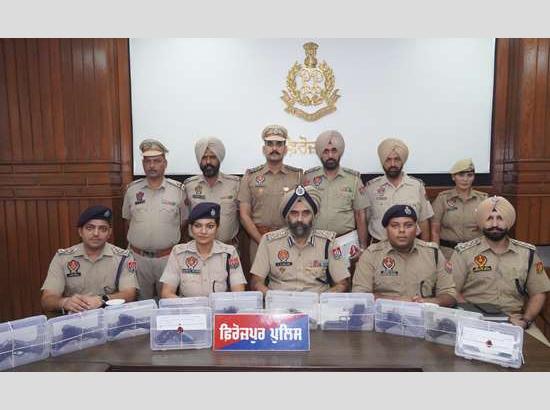 Police intercept cache of illegal arms in Ferozepur, search for suspects underway
