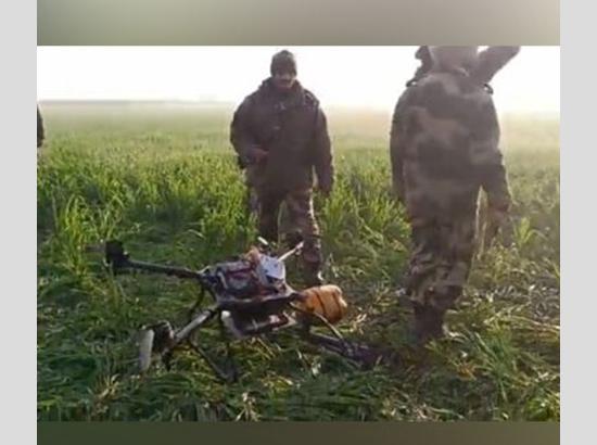Punjab: BSF troops shoot down Pak drone in Amritsar sector, recover contraband
