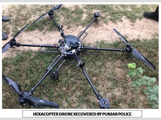 BSF personnel shoot down Pakistani drone carrying narcotics across Wagah-Attari border

