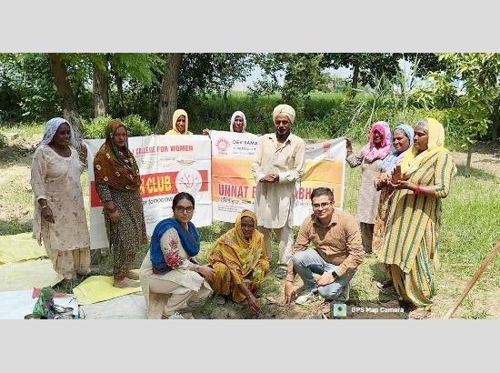 DSCW promotes HIV awareness and environmental sustainability at Govt School, Sherkhan in Ferozepur