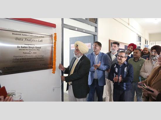 PAU V-C inaugurates Statistical Data Analysis Lab 