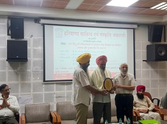 Punjab-based Sapta Sindhu Historian Harbhajan Singh Selbarah honoured by Haryana Govt