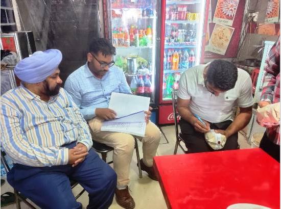Health Deptt conducts surprise check at sweet vendors, takes 8 samples
