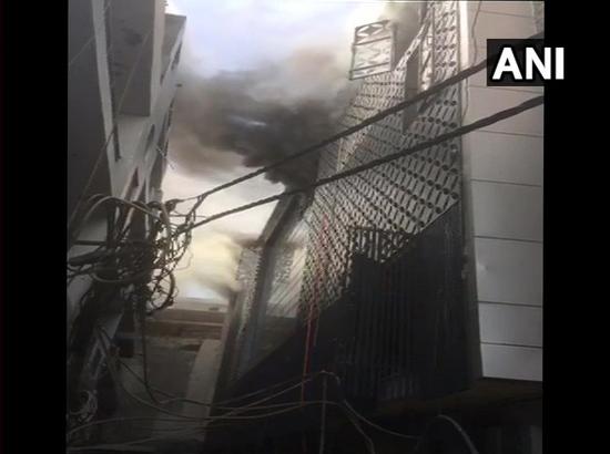  Fire breaks out in factory near Delhi's Damodar Park
