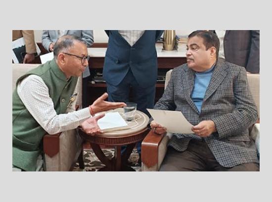 Nitin Gadkari assures Rajinder Gupta of personal monitoring to expedite Bhawanigarh–Malerkotla Connectivity to Delhi–Katra Expressway