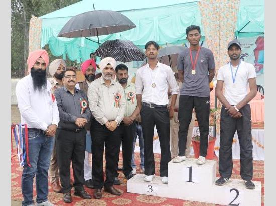 MLA Dahiya honours players at Athletic Meet held at Punjab University Constituent College