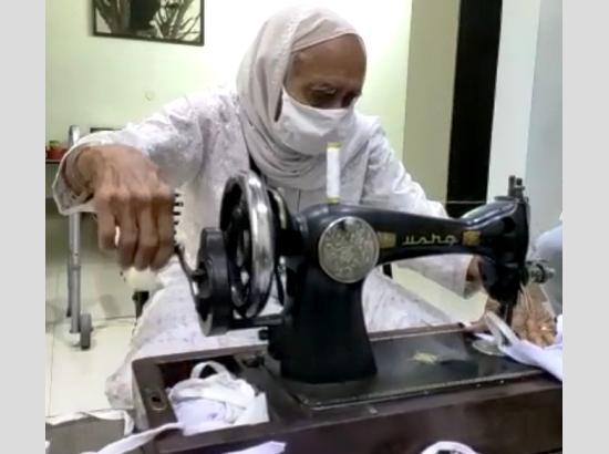 Age no bar for 97-year-old Gurdev Kaur to stitch masks