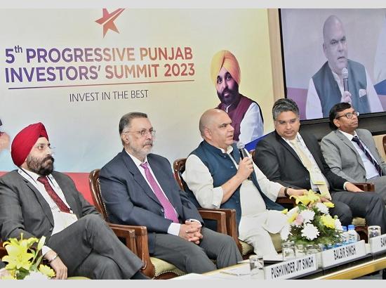 MP Arora takes up issue of affordable healthcare in 5th Progressive Punjab Investors’ Summit 2023