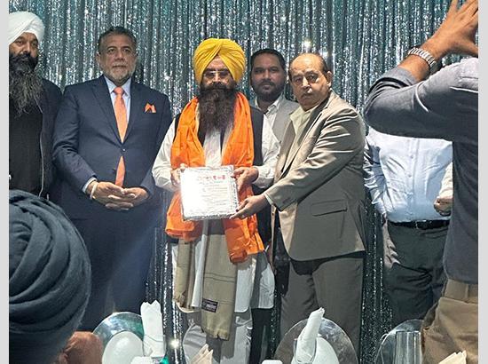 Surrey: Punjab Minister Gurmeet Singh Khudian honored by Friends of Canada-India Foundation