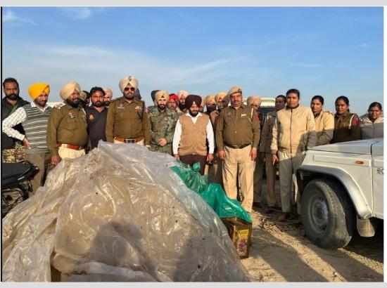 In Ferozepur, 17,000 ltr ‘lahan’ recovered and destroyed to avoid its misuse