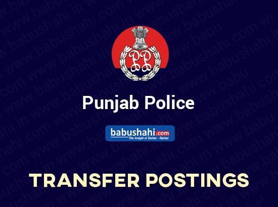9 Punjab Police officers transferred